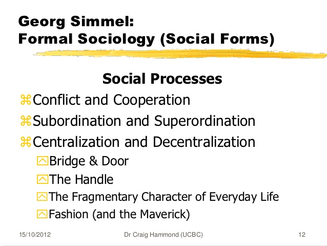 Georg Simmel Conflict Theory