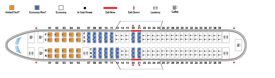 Boeing 737-900 seating arrangement